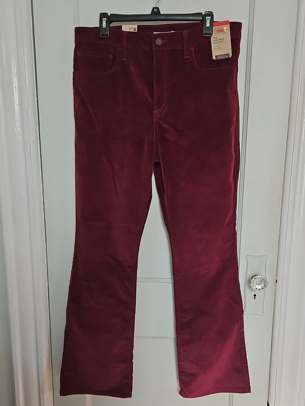Women’s Levi's Burgundy High Rise Bootcut Corduroy Jeans